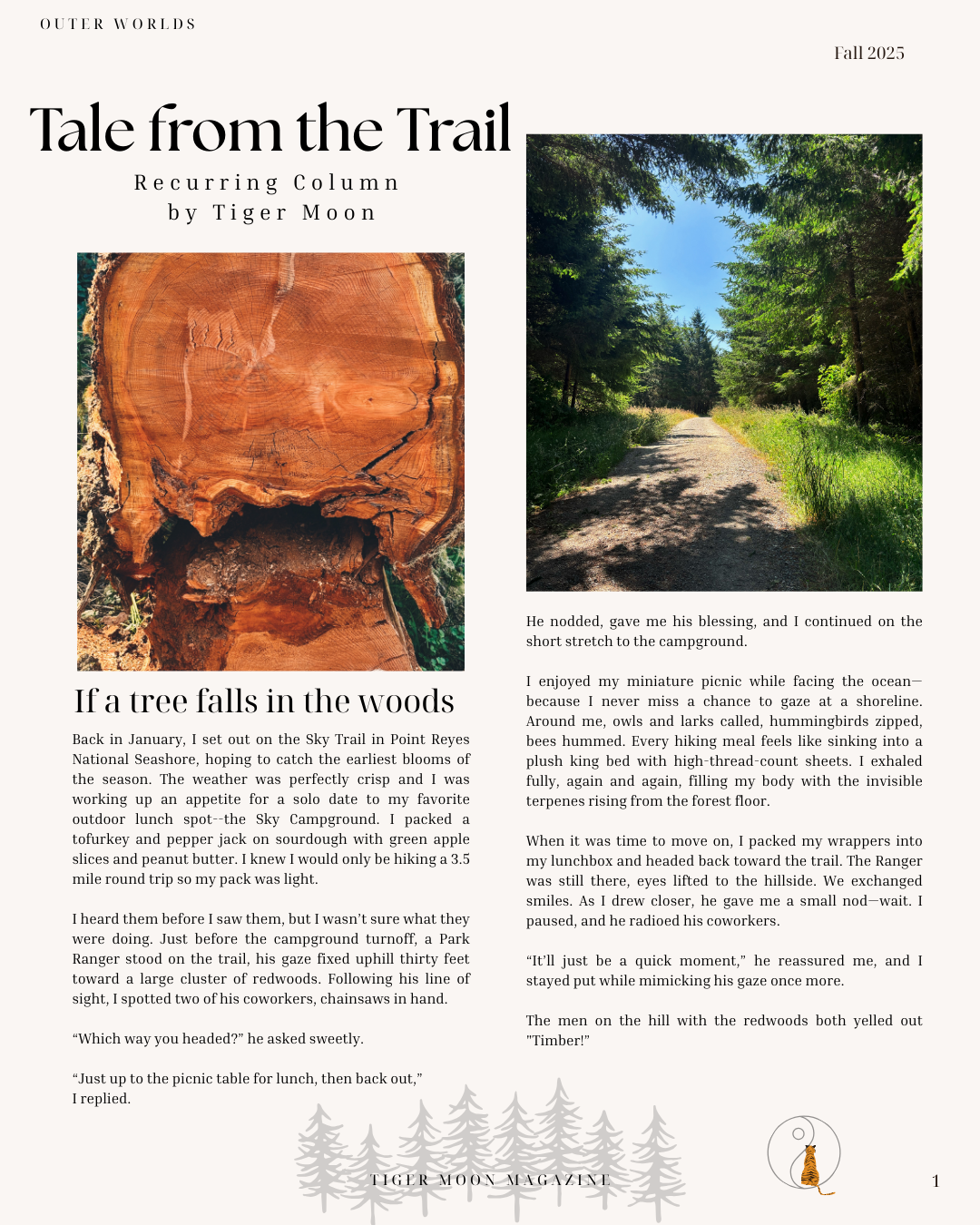 Tale from the trail: if a tree falls in the woods