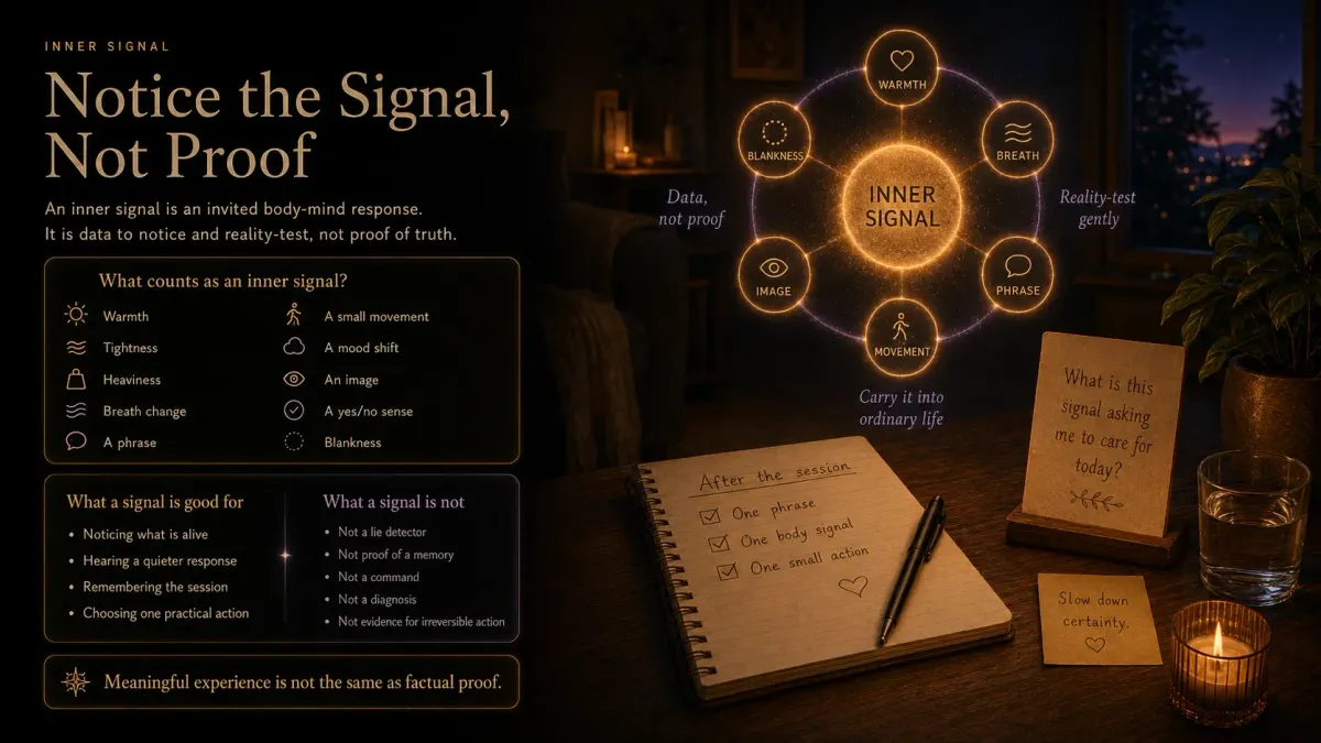 What Is an Inner Signal in Self-Hypnosis?