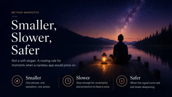 Smaller, Slower, Safer
