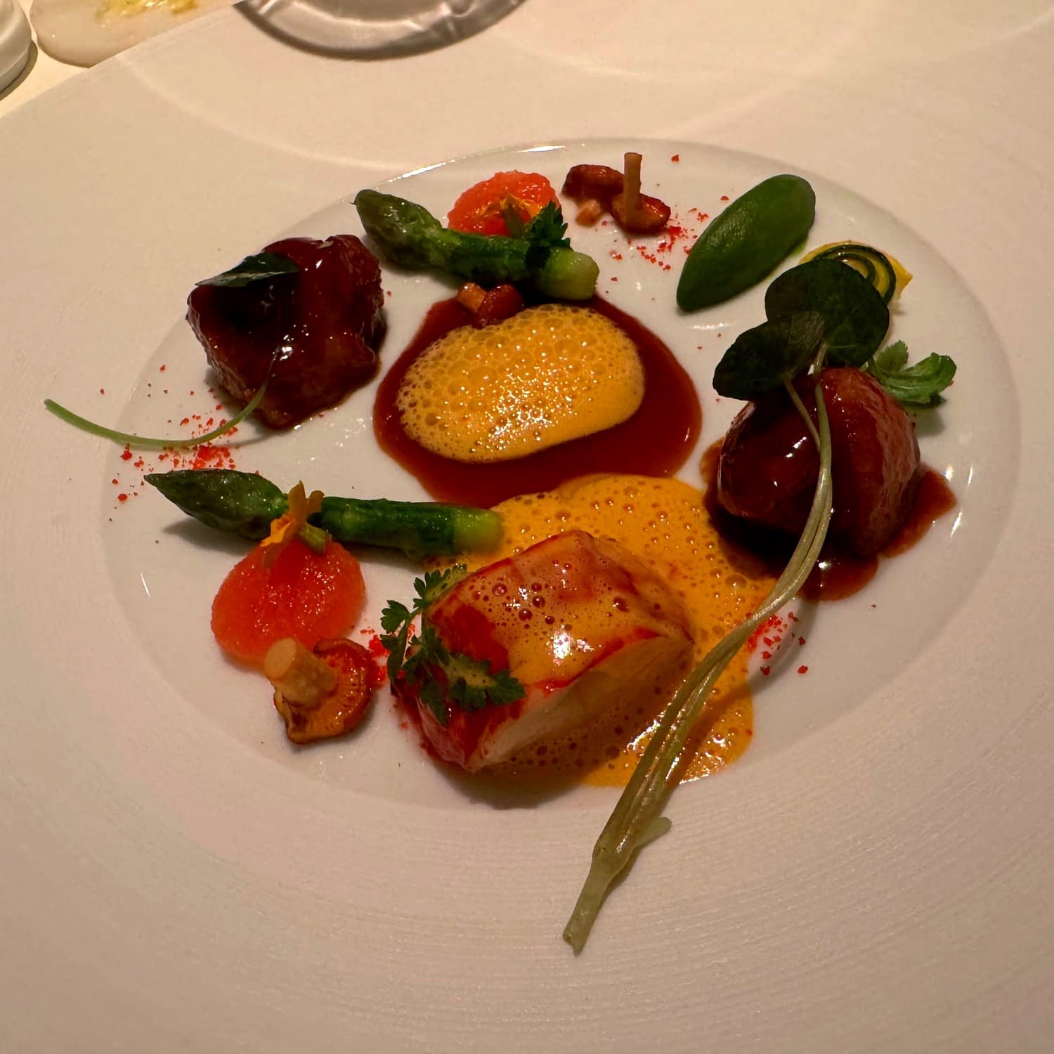 Sweetbread and Helgoland Lobster Restaurant Haerlin