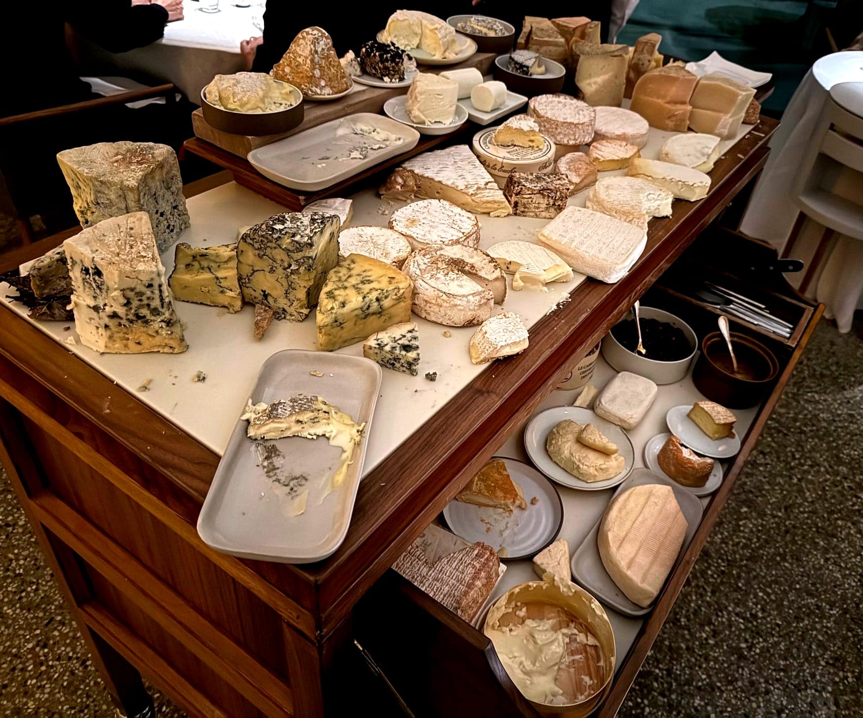Cheese cart at Steirereck