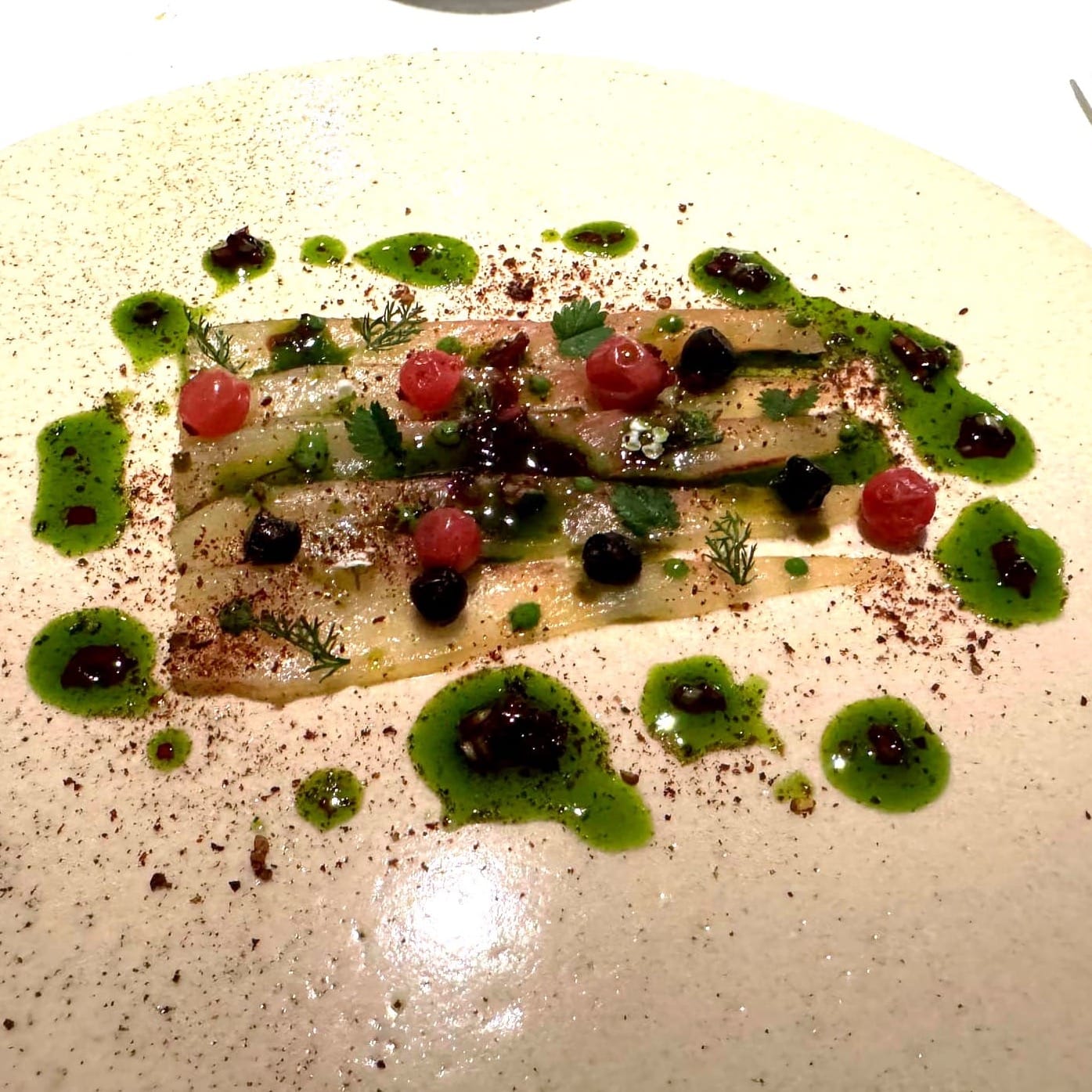 Trout neither raw nor cooked, Le Clos des Sens