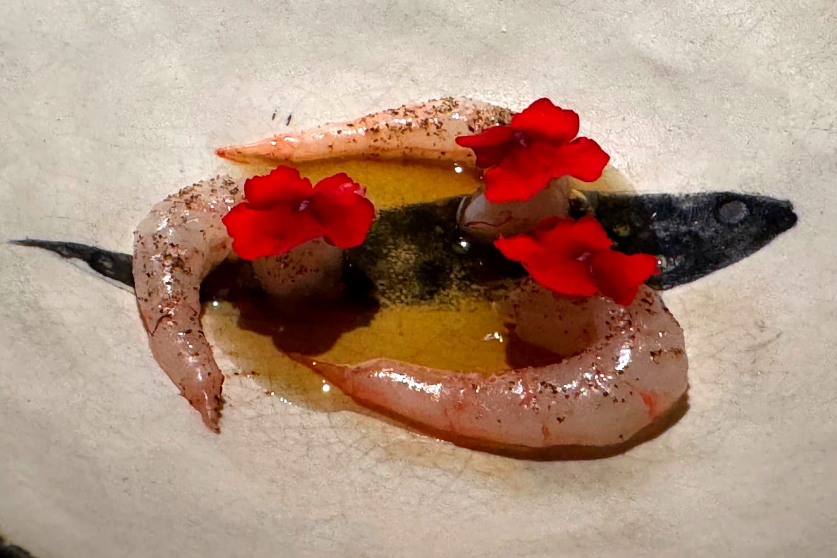 Shrimp from Motril and noisette butter Smoked Room Madrid