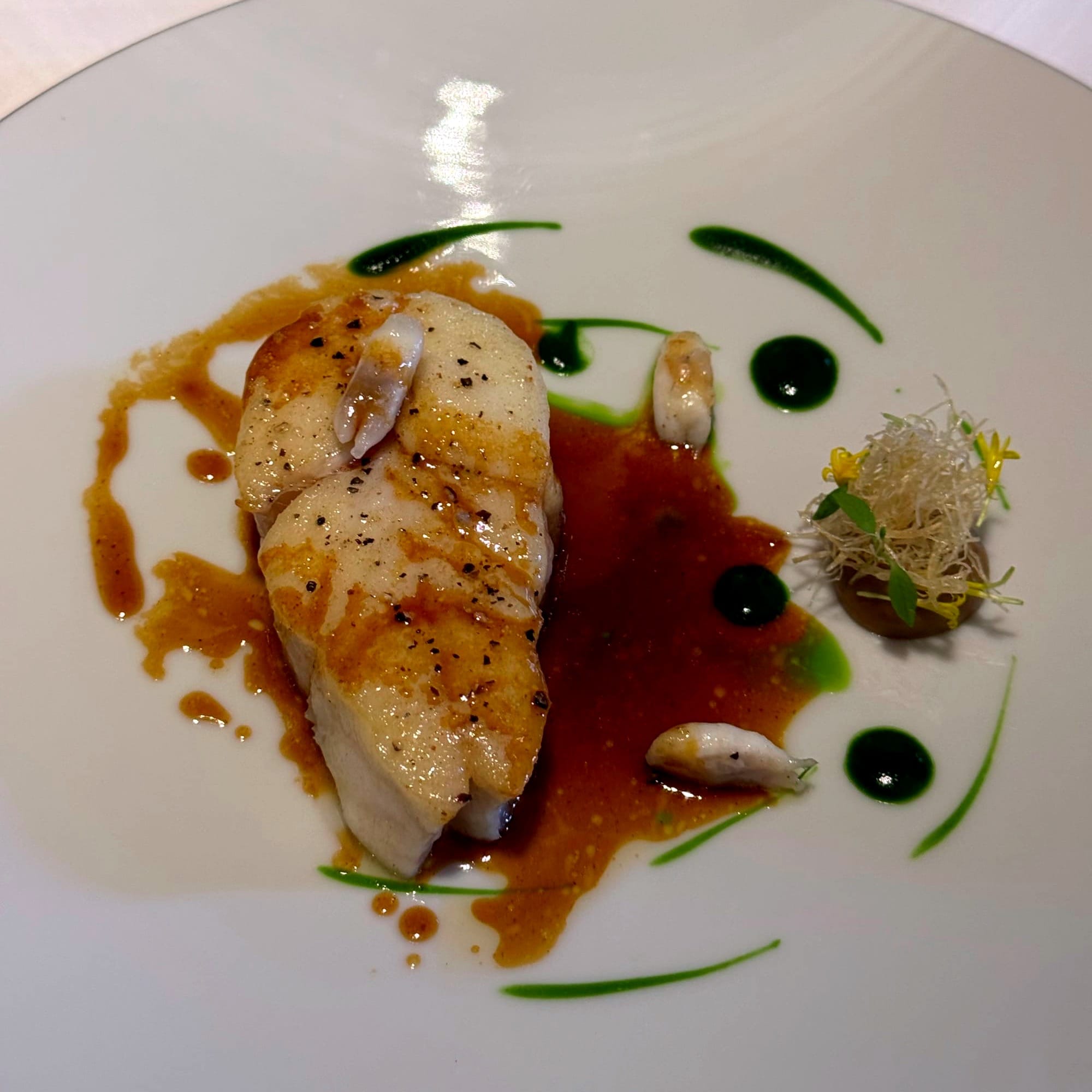 Turbot meunière at L'Ambroisie