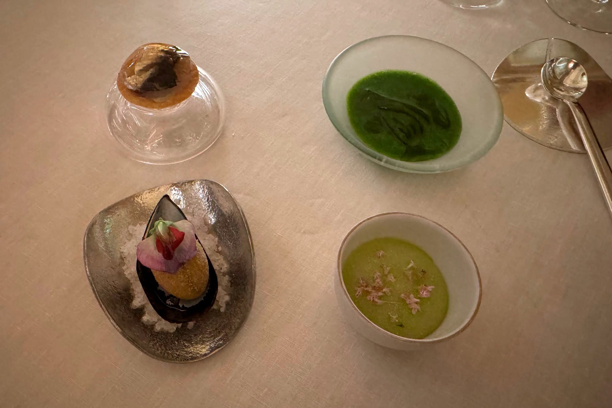 Amuse-bouches at Louis XV Ducasse Hotel de Paris Monaco