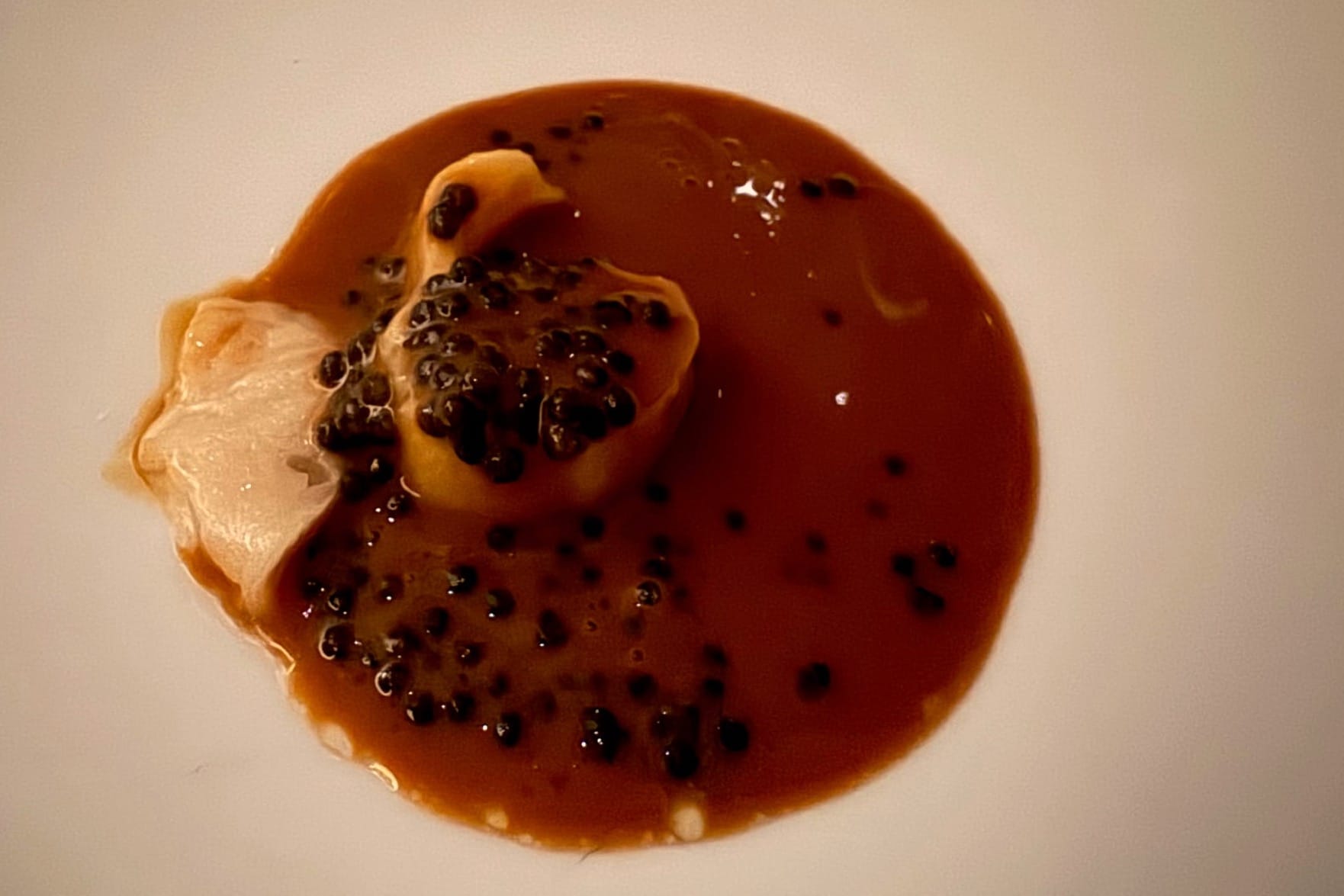 bone marrow with caviar at Mirazur Menton