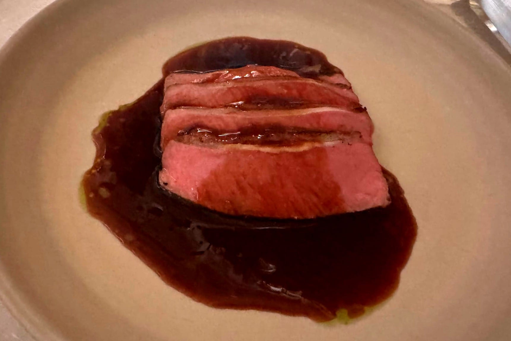 The best lamb in the world at Louis XV Alain Ducasse Monaco