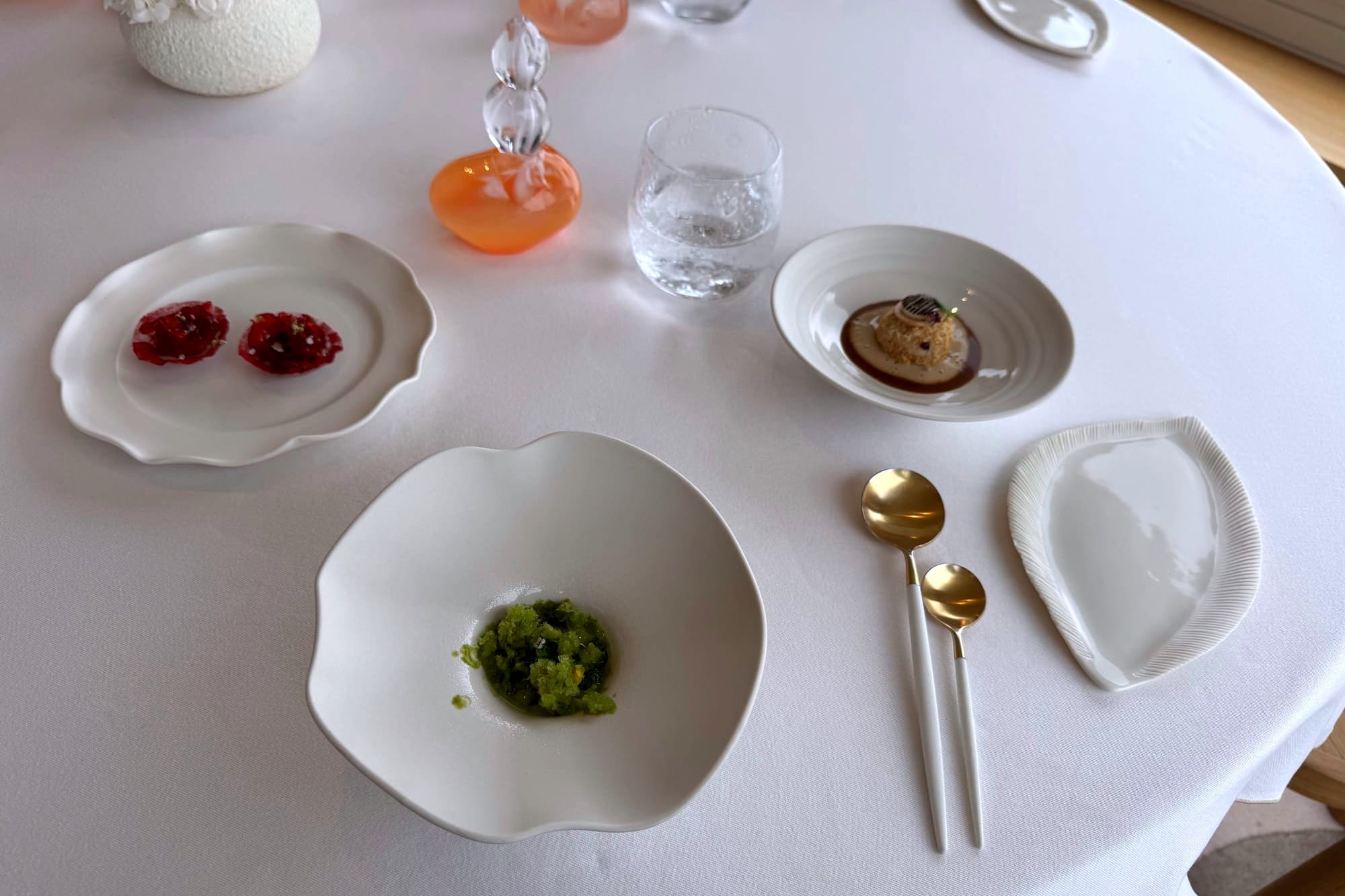 Amuse-bouche at La Chèvre d’Or Èze