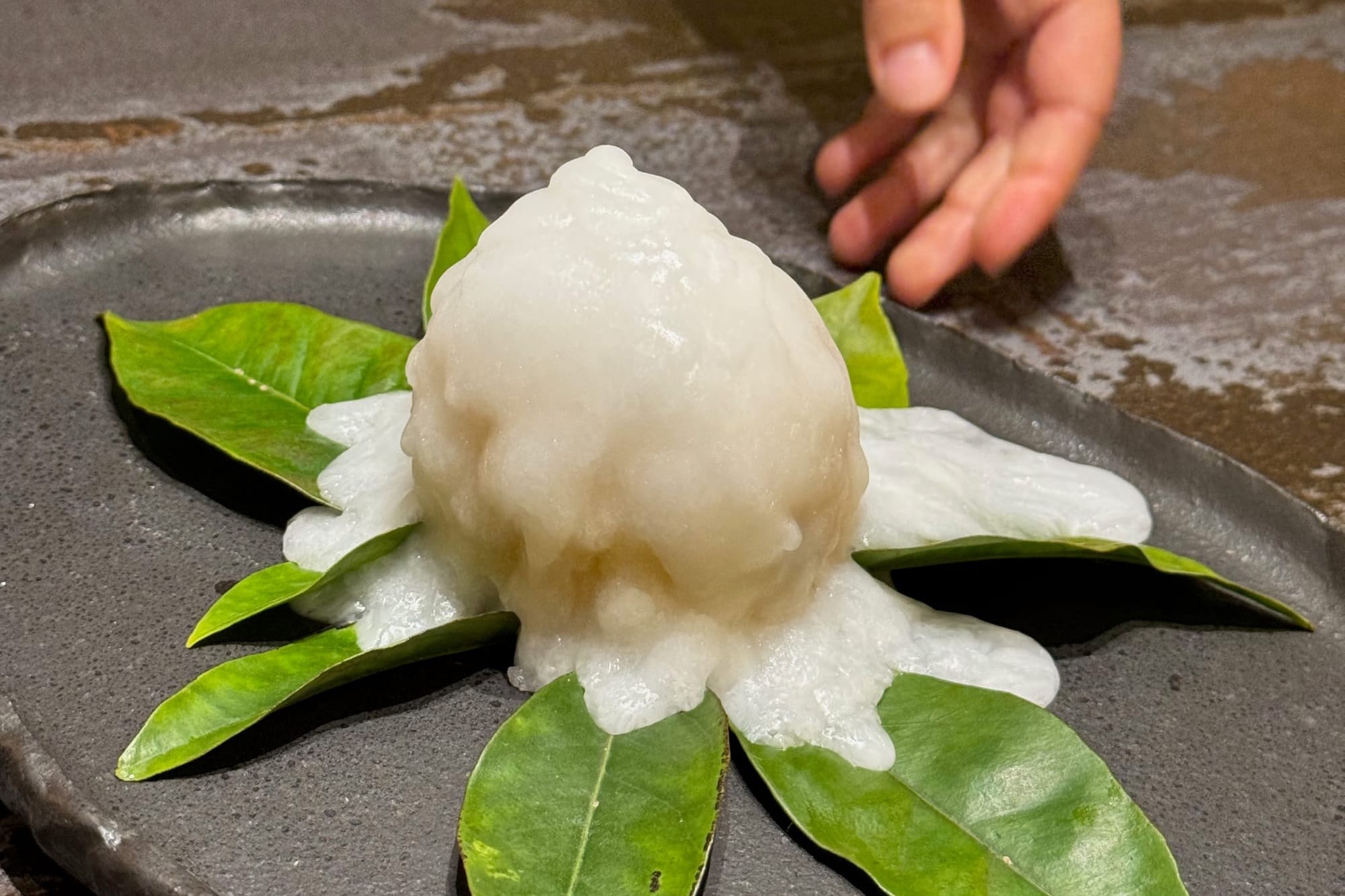 lemon with living salt at Aponiente