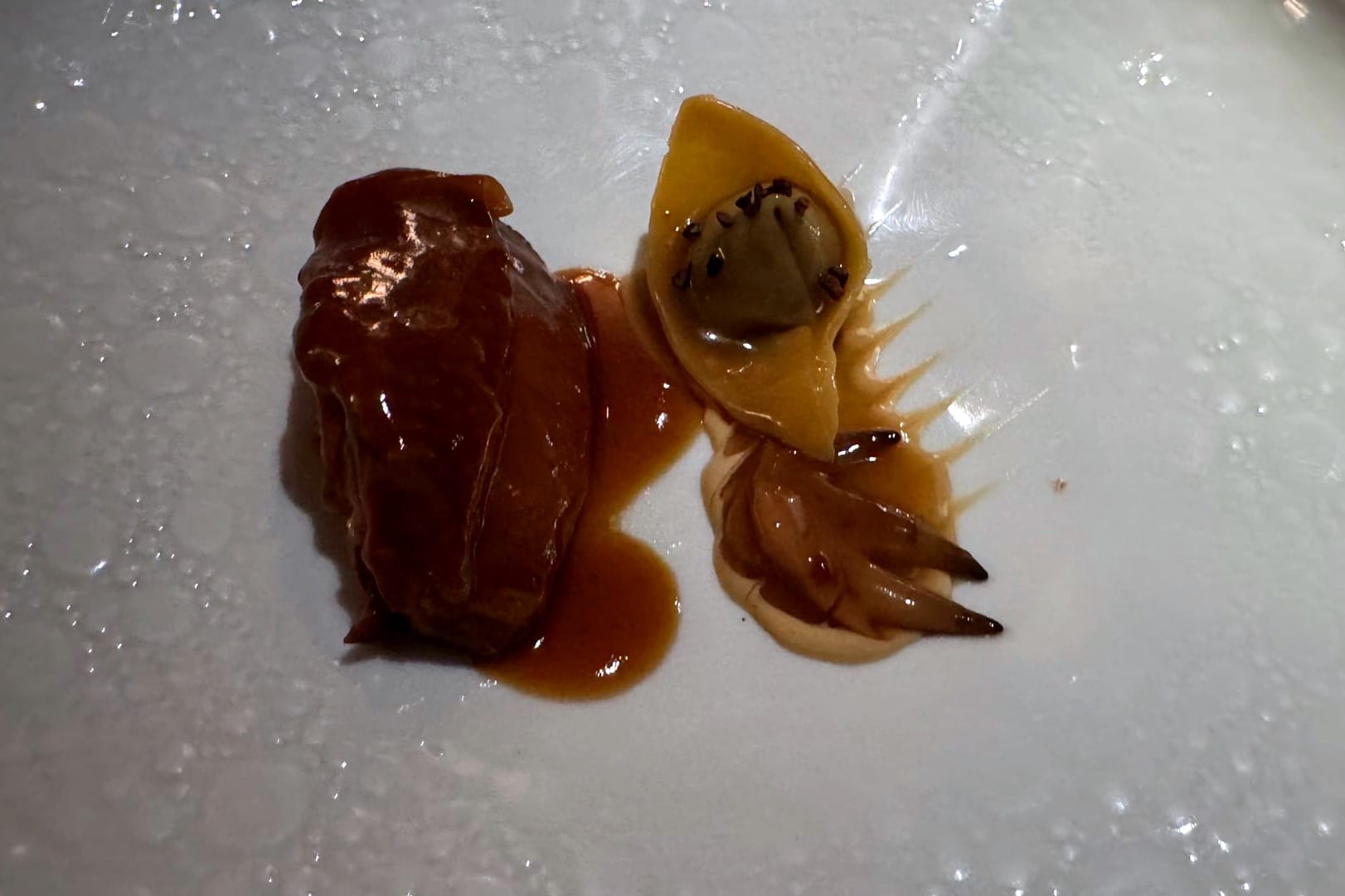 Stewed "Pitu" with pasta filled with its giblets at Casa Marcial