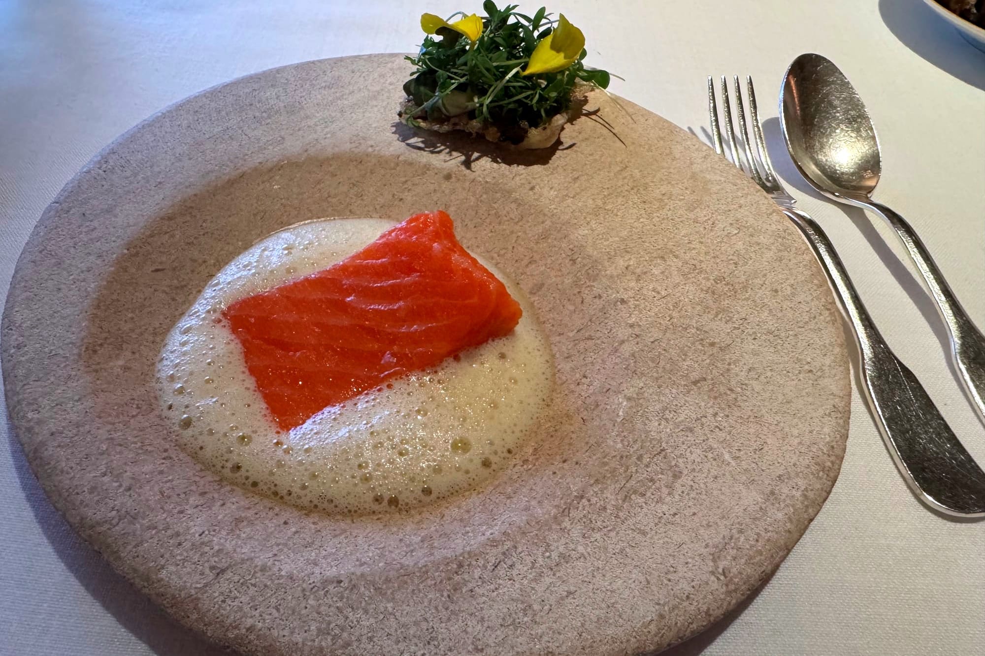 Trout with the aroma of its habitat Casa Marcial