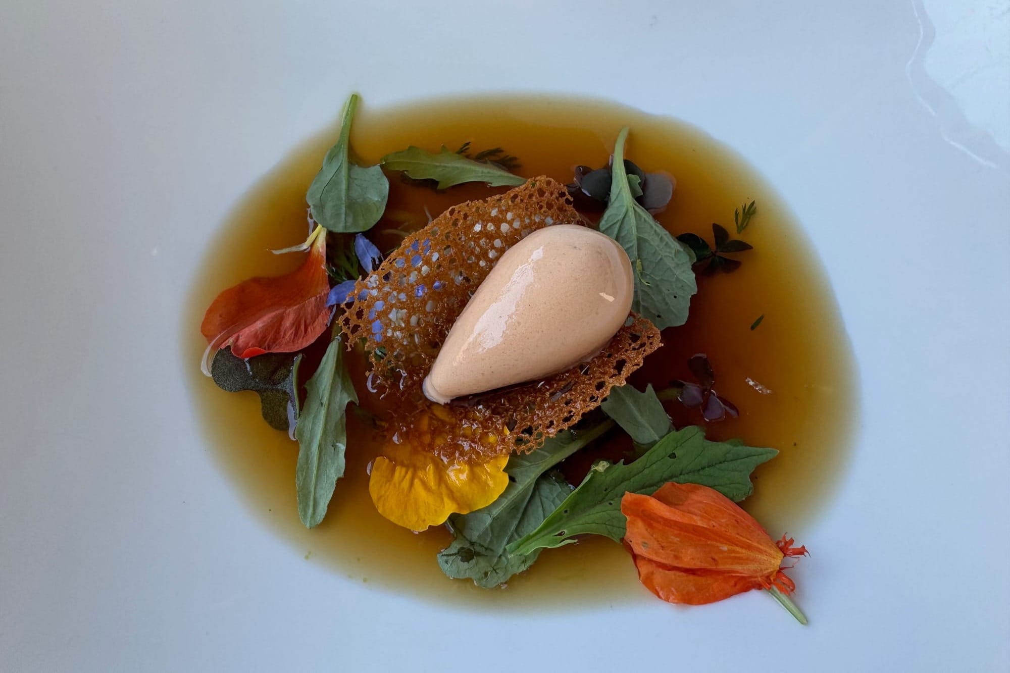 Crab dish at La Villa Madie