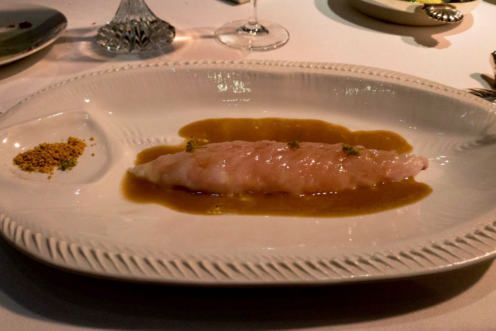 Sea bream at Le Petit Nice in Marseille
