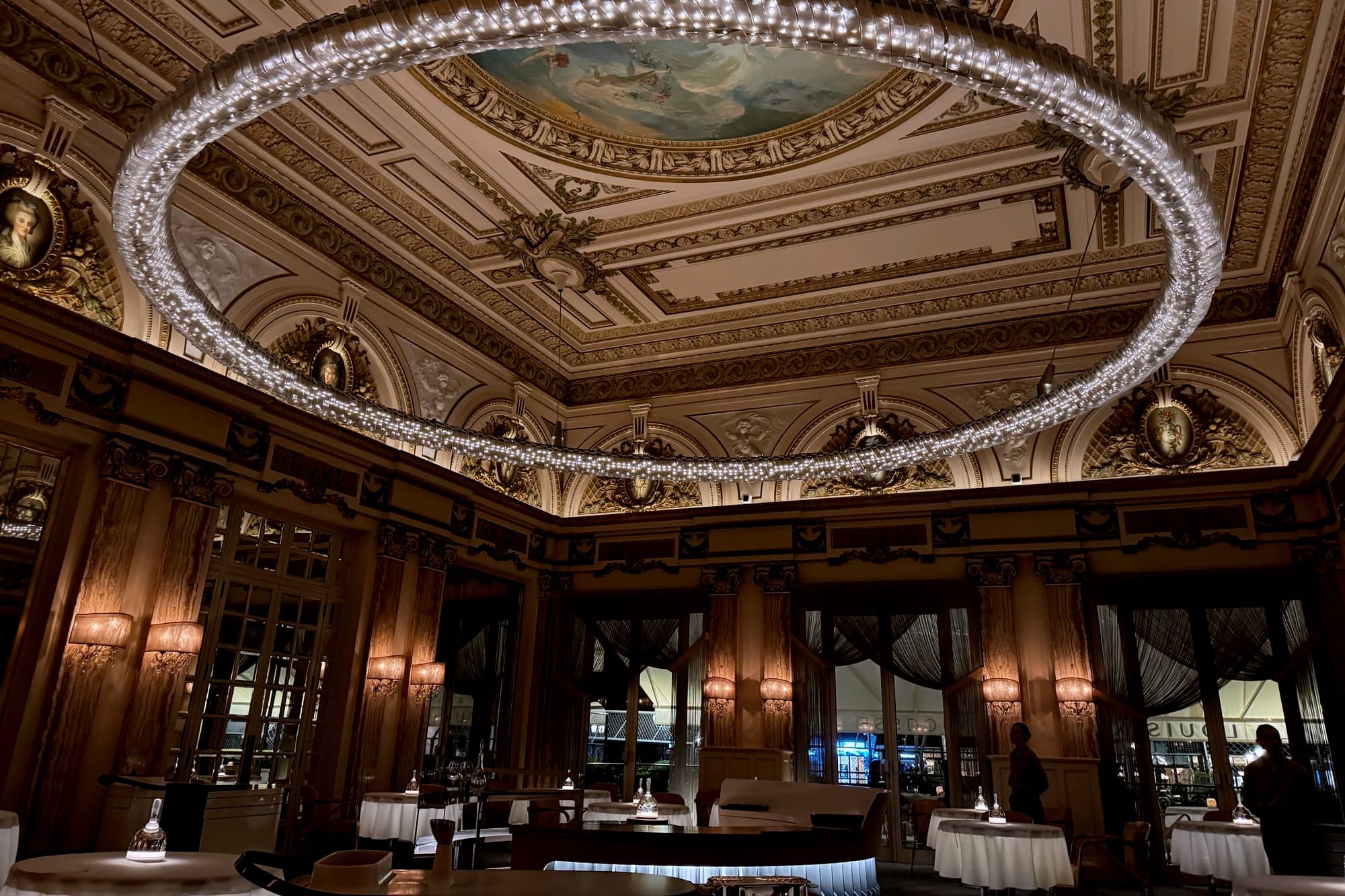 Dining room at Louis XV in Monaco