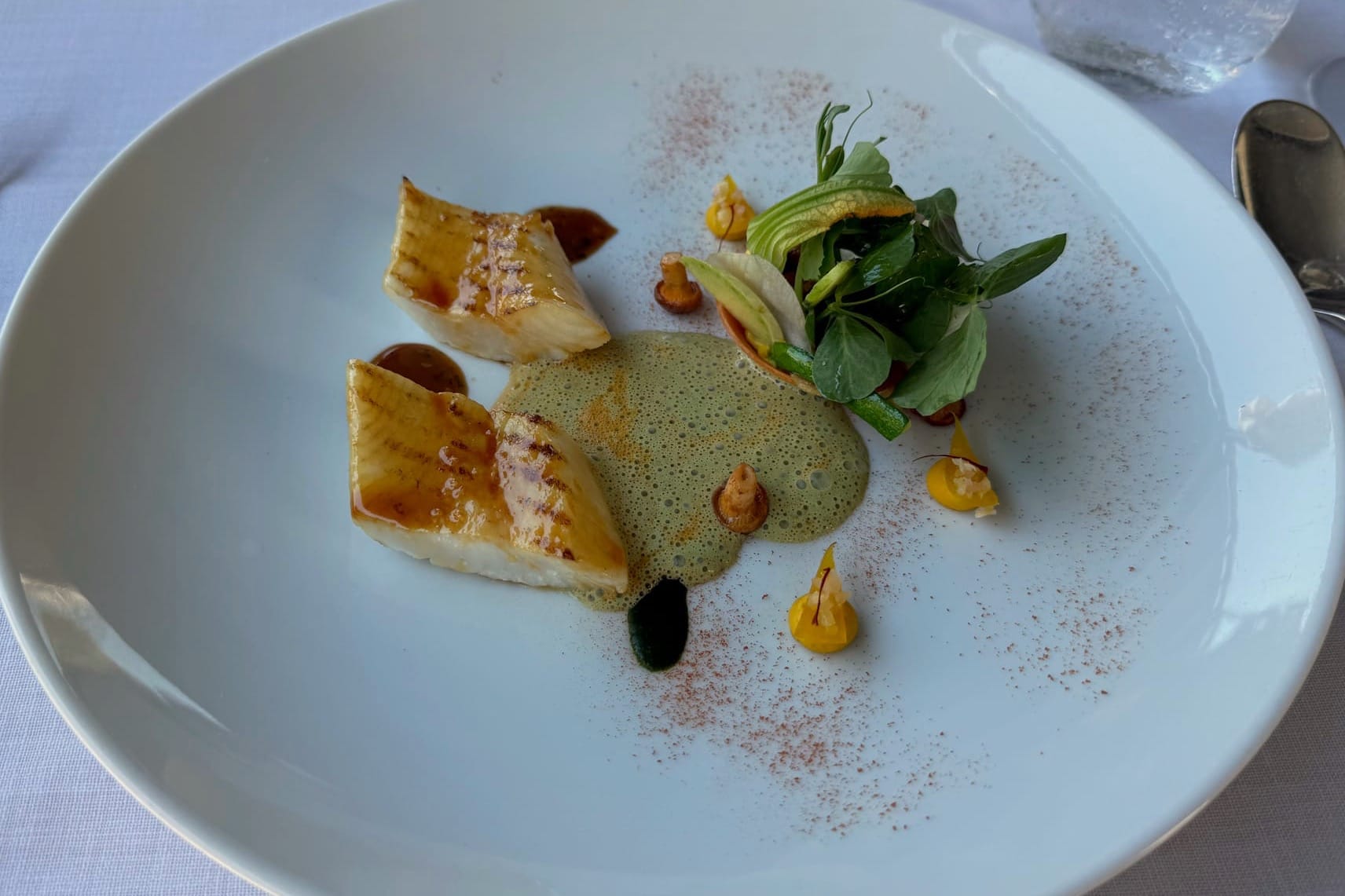 John Dory, grilled and lacquered with tomato