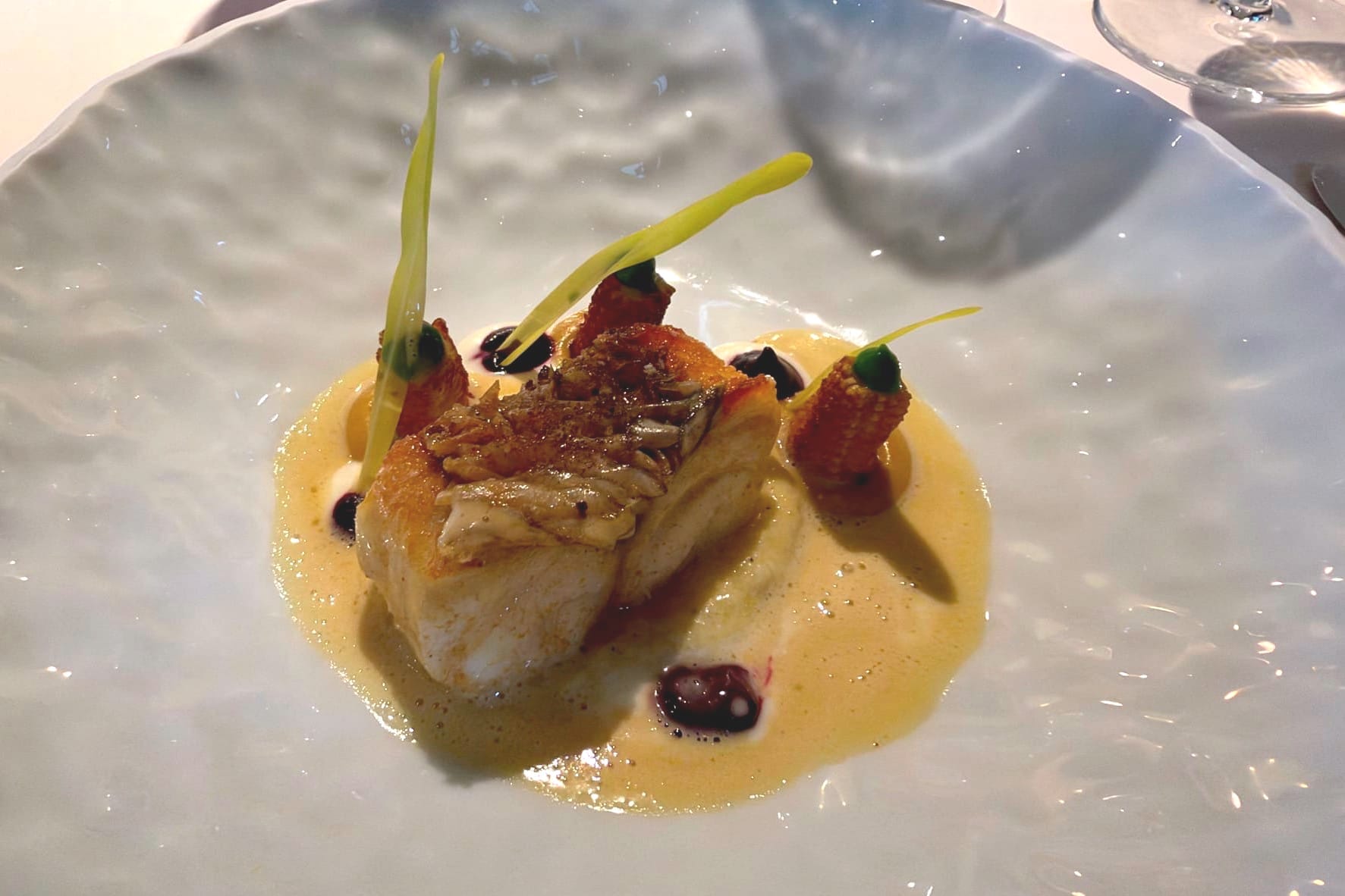 Crispy Sea Bass at Restaurant Bareiss