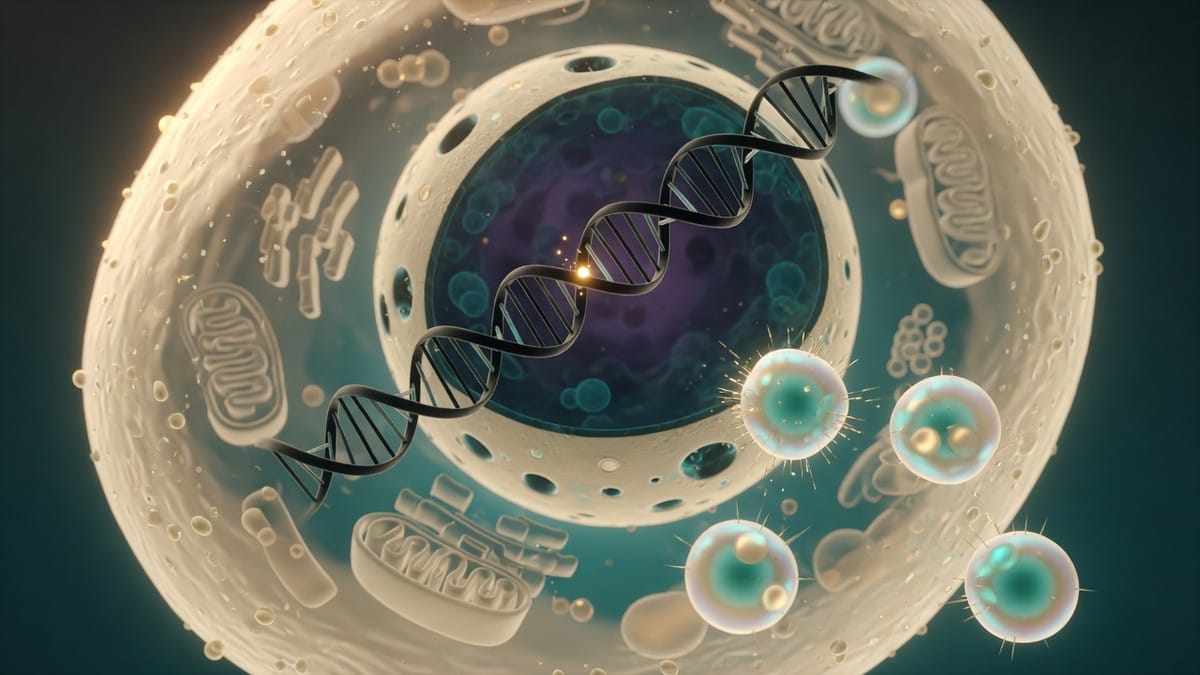 编辑工具进到肝细胞里，改的是 DNA 上的一个字母
