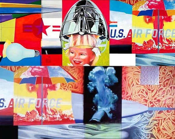 James Rosenquist, F-111 detail, 1964-5. Oil on canvas with aluminum, 23 sections © James Rosenquist. Museum of Modern Art, New York