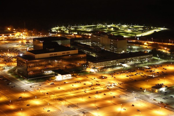 Aerial photograph of the Headquarters of the National Security Agency at Fort Meade, Maryland, by Trevor Paglen