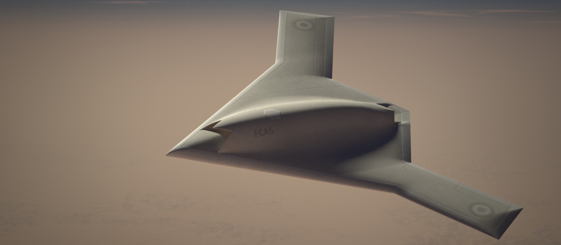 A military drone in flight