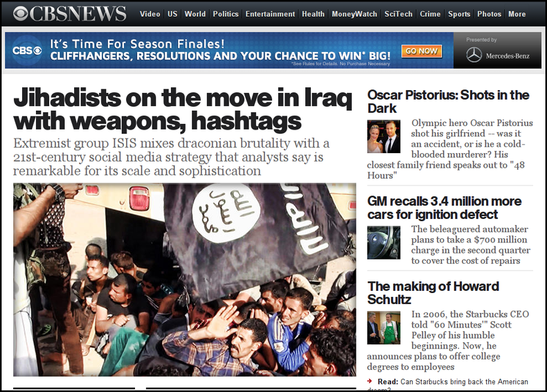 CBS News website screenshot