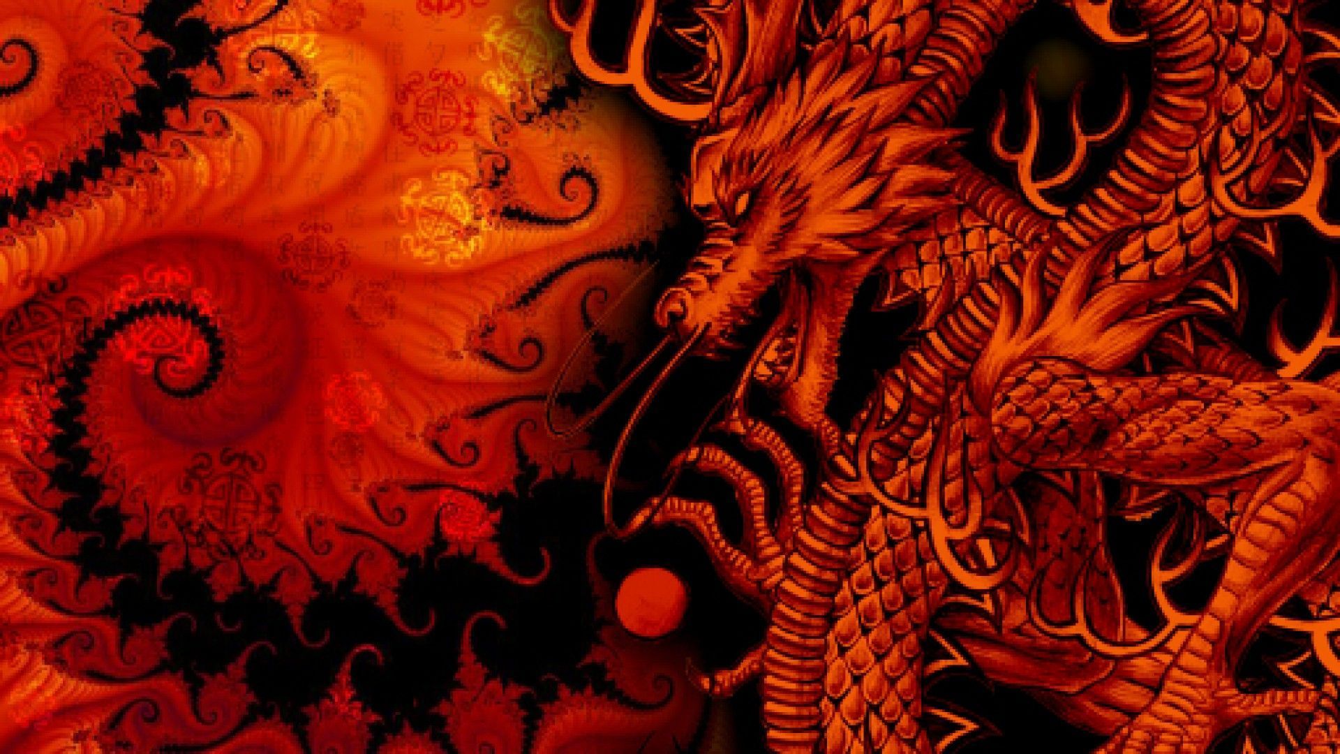 Illustration of a Chinese dragon