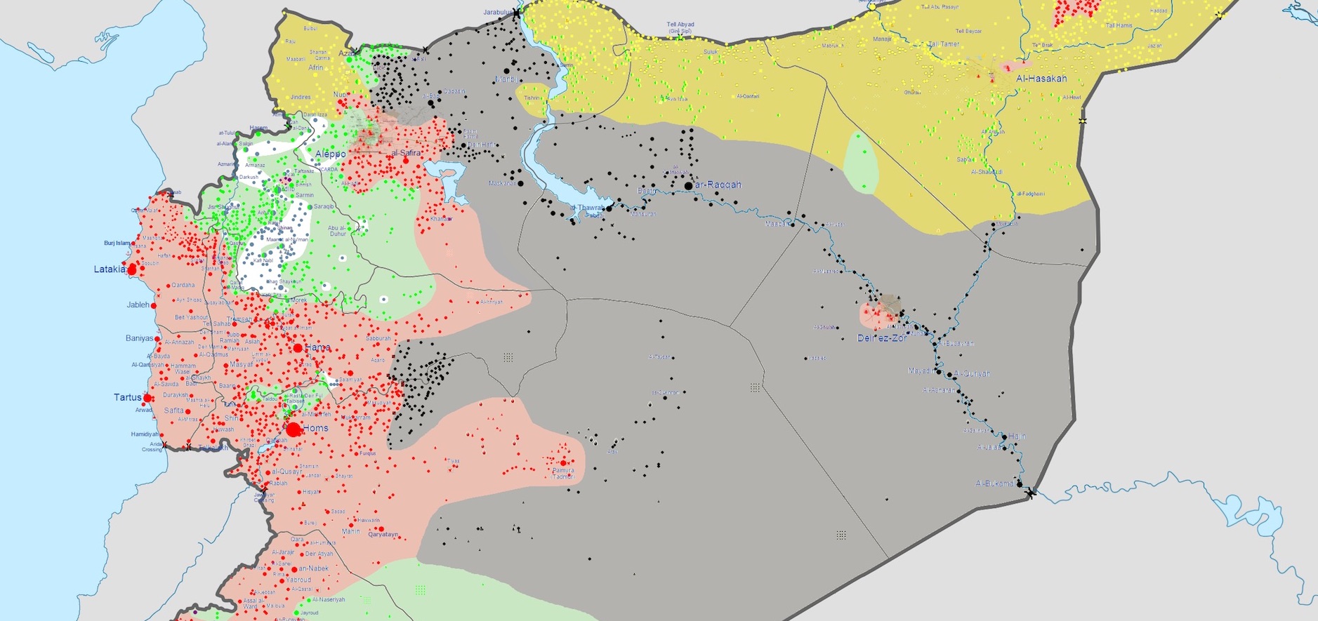 Map of syria