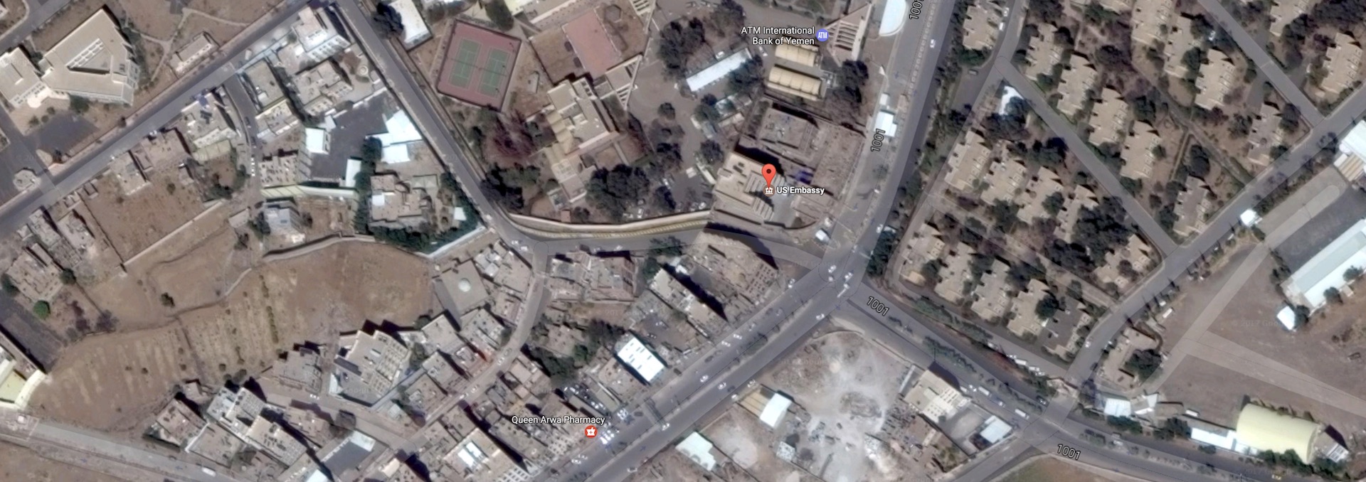 Satellite image of Yemen