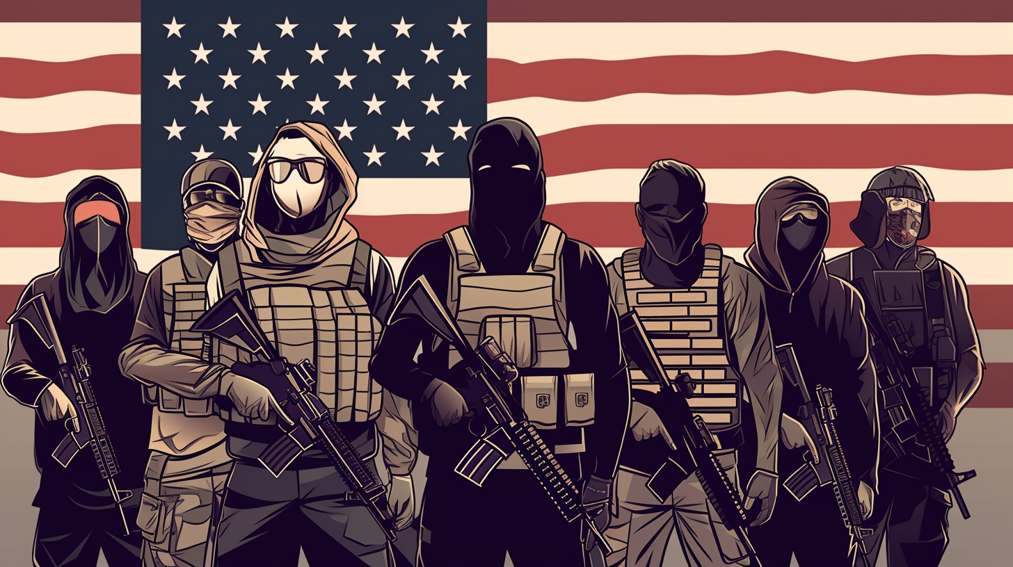 Domestic extremists illustrated
