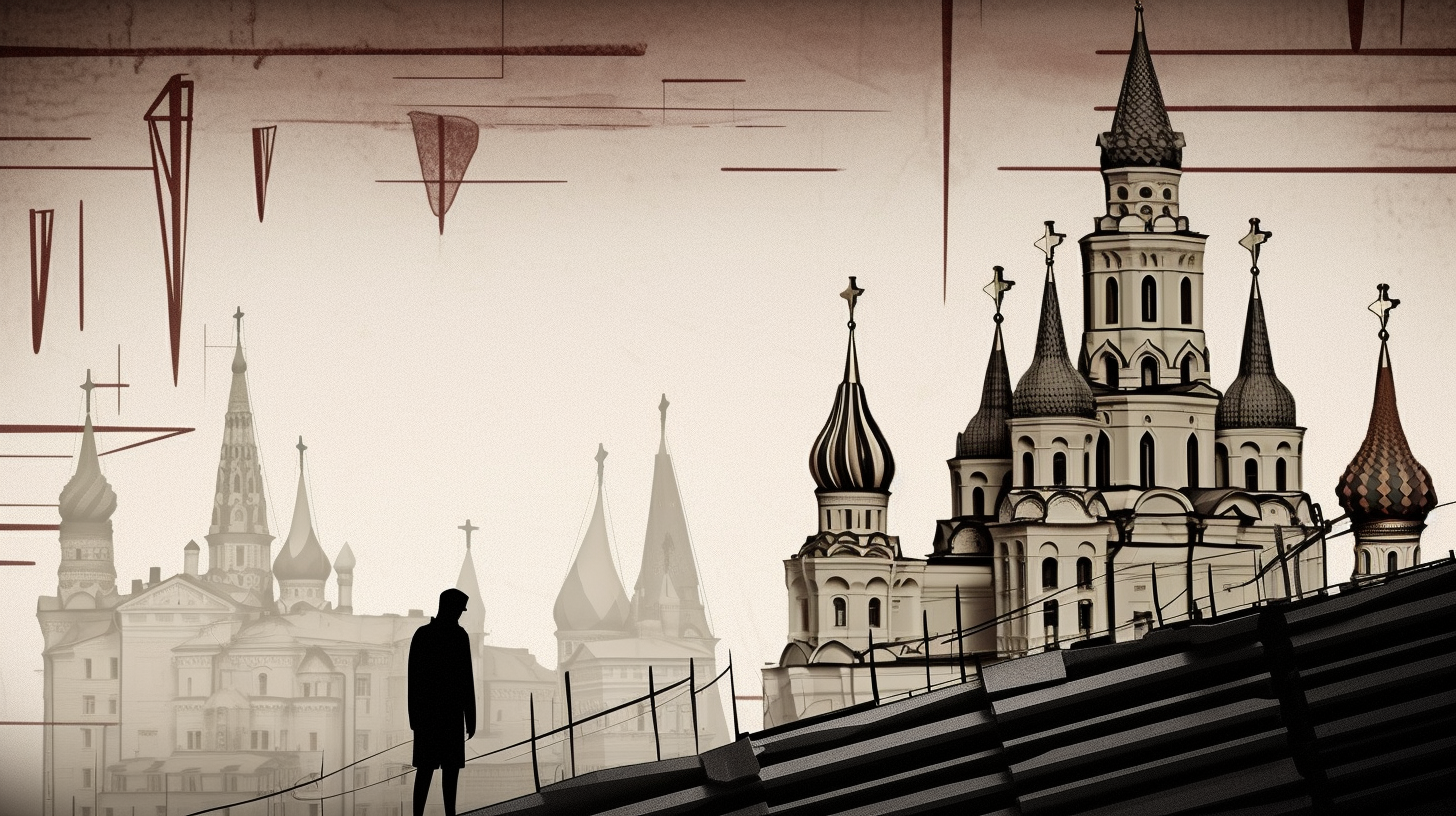 An illustration of a bleak Russia