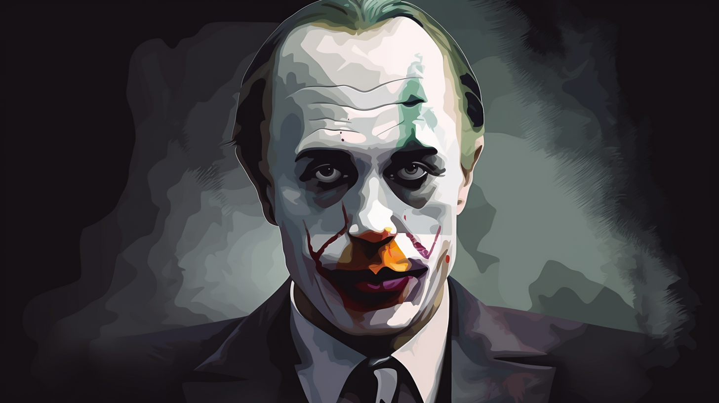 Vladimir Putin as the Joker