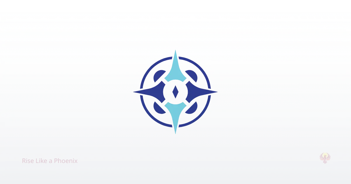 Abstract compass symbol representing astrology as guidance for personal and spiritual growth.