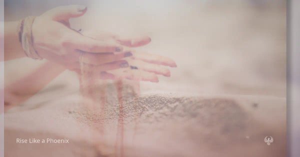 Hands gently releasing sand through open fingers, symbolizing the wisdom of letting go when effort no longer aligns