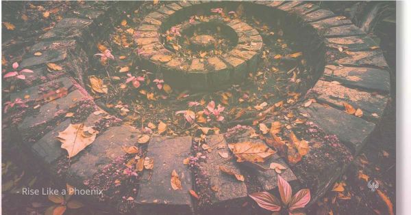 A spiral path symbolizing the soul's journey through repeating patterns