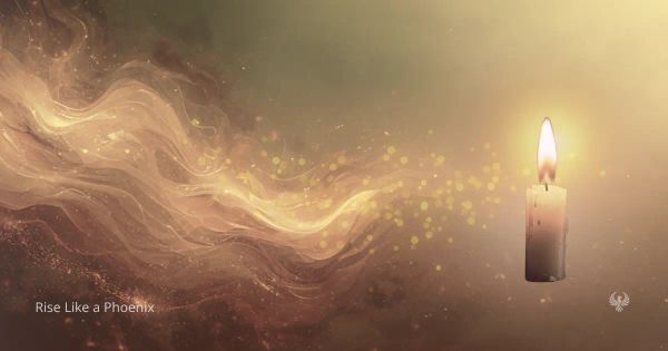 Steady candle flame contrasted with flowing energy, symbolizing the difference between integrated kundalini and spiritual emergency.