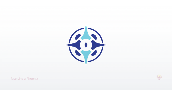 Abstract compass symbol representing astrology as guidance for personal and spiritual growth.