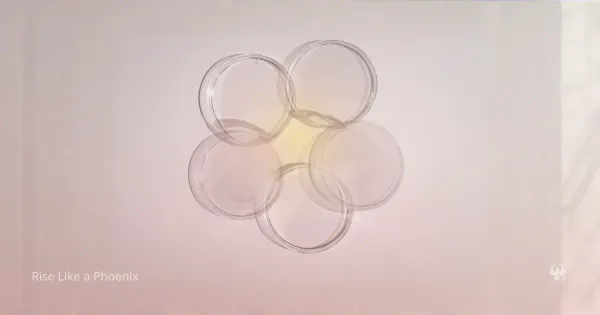 Five translucent circular lens shapes surrounding a soft central light on a pale background, representing spiritual discernment and grounded clarity.