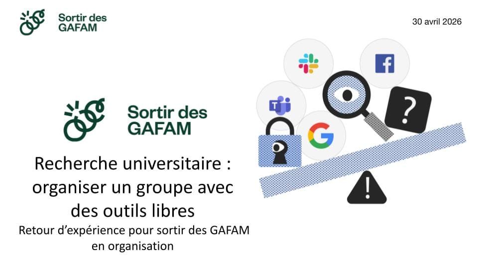 Des outils libres et sécuritaires pour tes projets de recherche !
