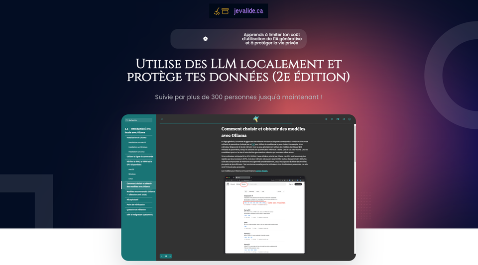 Nouveauté ! Utilise des LLM localement et protège tes données (2e édition)