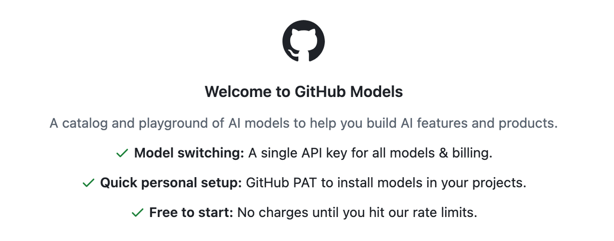 GitHub Models--An AI-infused Developer Experience