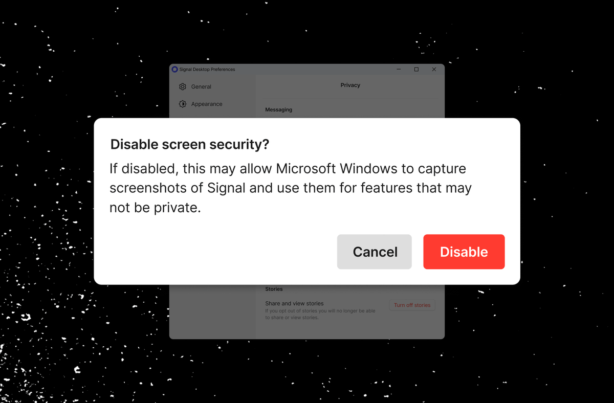 Signal's New Feature Blocks Windows AI Screenshot Feature