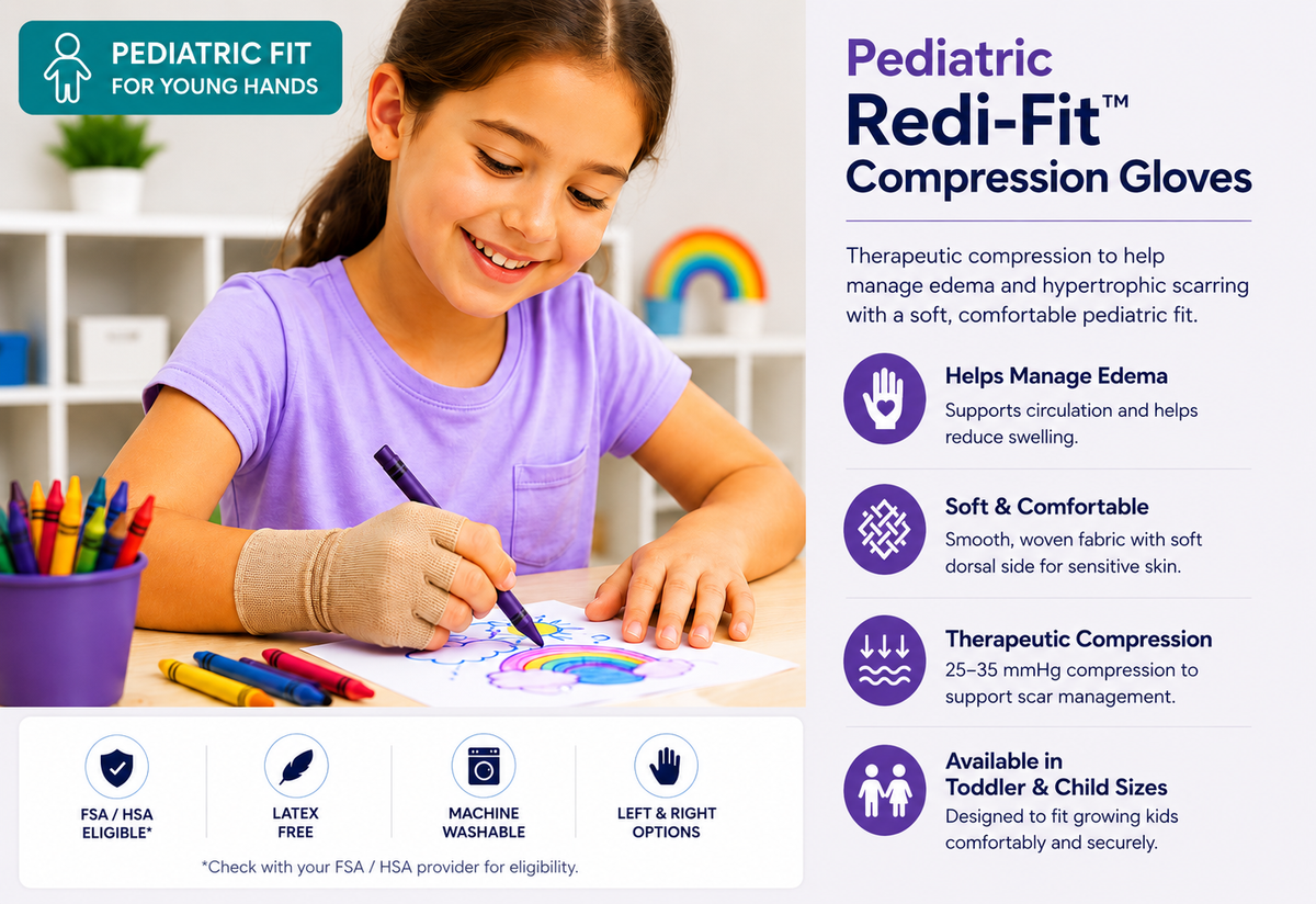 Best Pediatric Compression Gloves for Edema and Scar Management