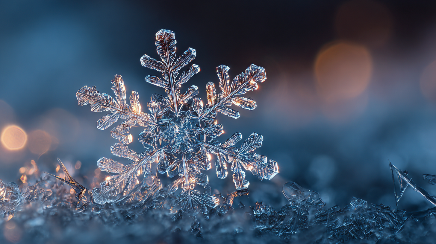 A snowflake. 