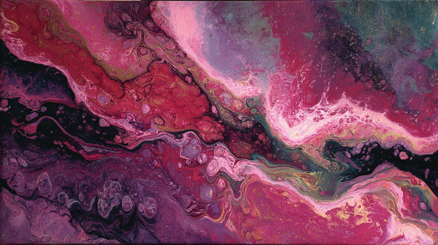 Abstract colors meshing together