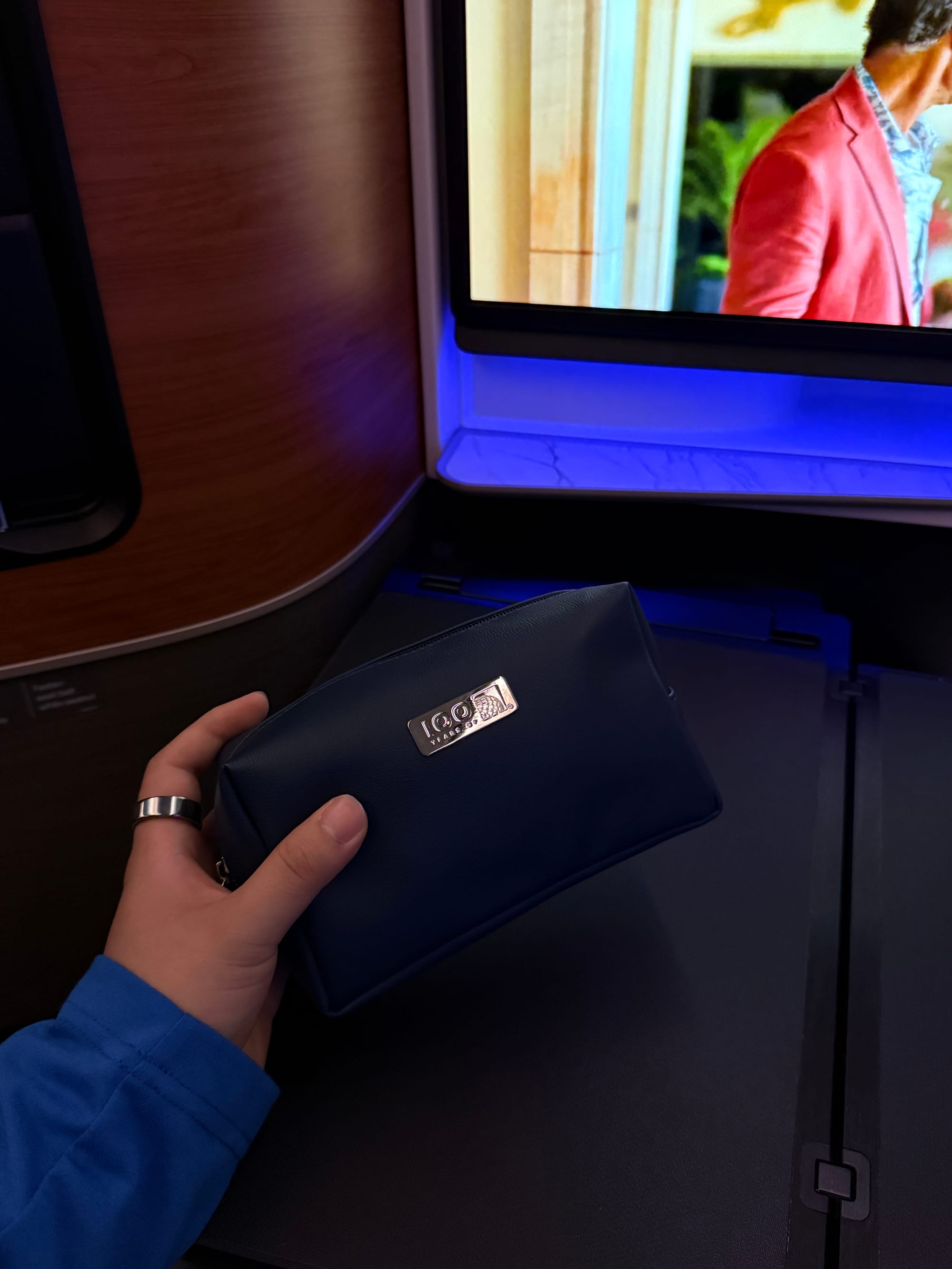 United Polaris centennial amenity kit pouch, still zipped