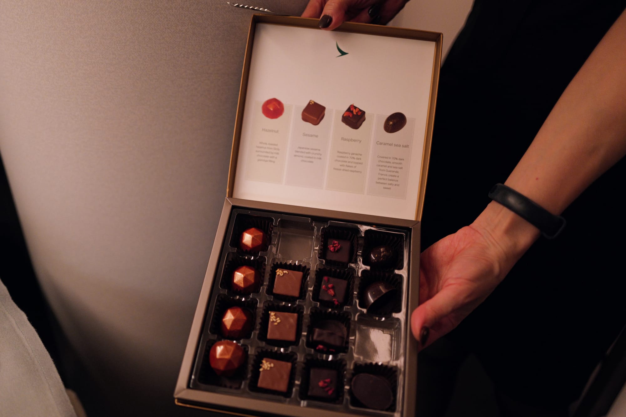 Cathay Pacific 80th anniversary chocolates presented by the box
