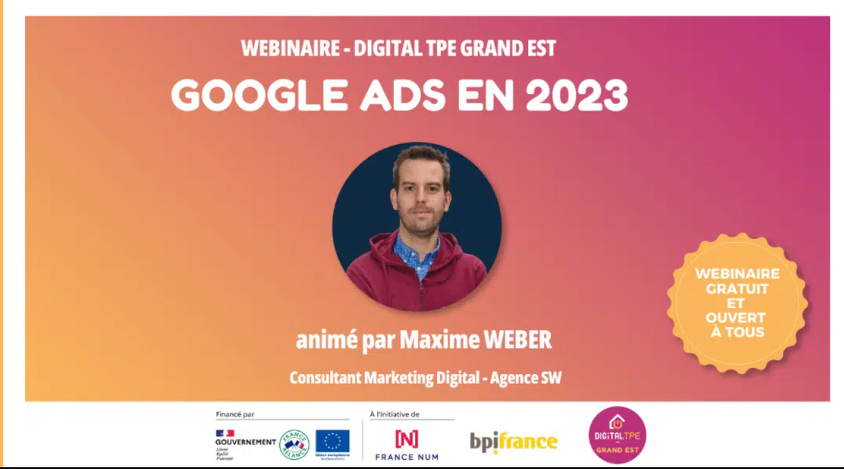 Webinaire Gratuit : Découvrez les Astuces Google Ads avec Digital TPE
