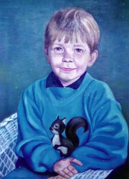 Very shy little boy