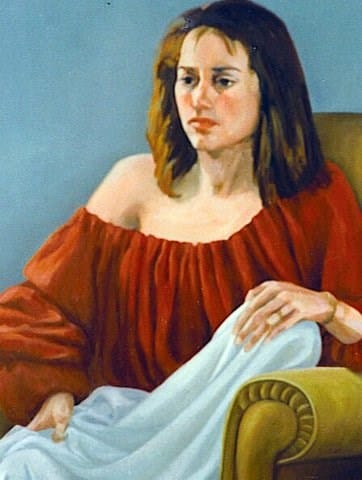 Art Guild model was overpainted with parents portrait