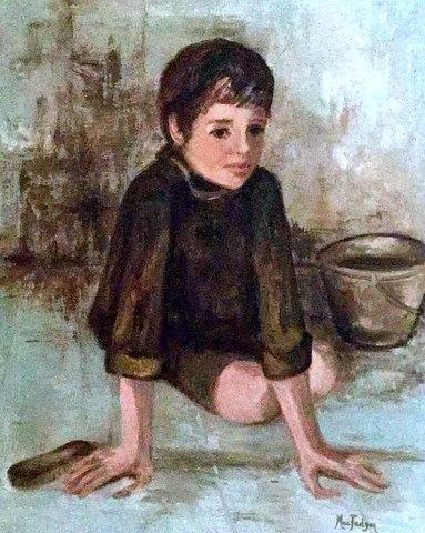 Boy with a bucket 1970